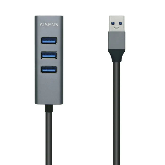 USB Hub Aisens A106-0507 Grey Aluminium (1 Unit) - Компютър Мрежи и компоненти<<<Компютри| Електроника<<<BigBuy&&&HUB