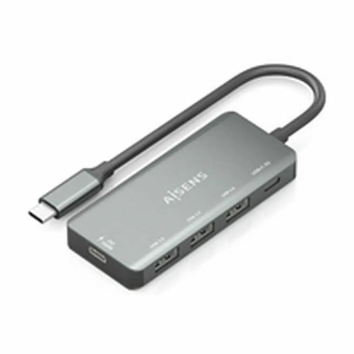 USB Hub Aisens A109-0945 Grey 100 W - Компютър Мрежи и компоненти<<<Компютри| Електроника<<<BigBuy&&&HUB USB<<<Компютър