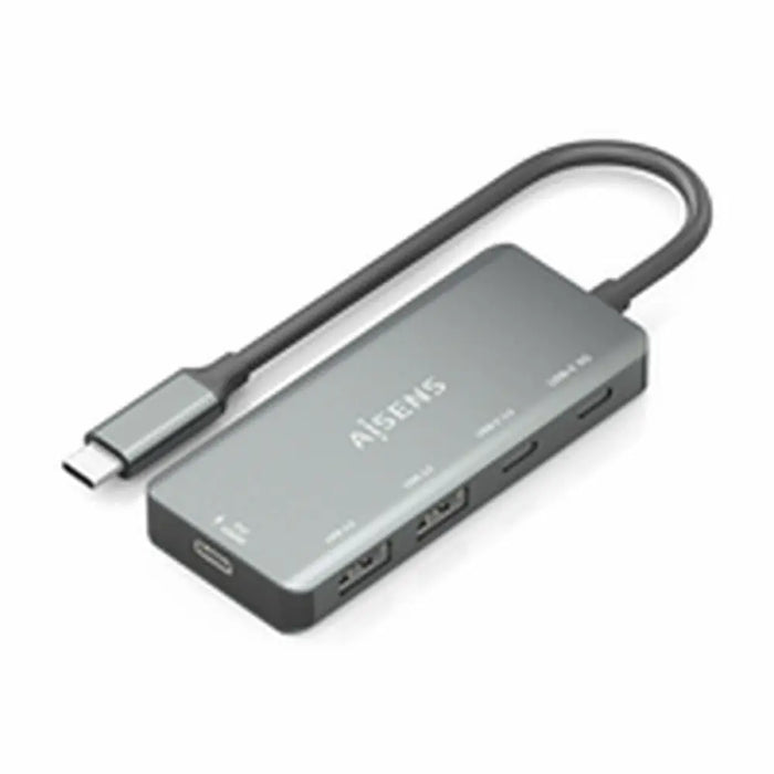 USB Hub Aisens A109-0946 Grey 100 W - Компютър Мрежи и компоненти<<<Компютри| Електроника<<<BigBuy&&&HUB USB<<<Компютър