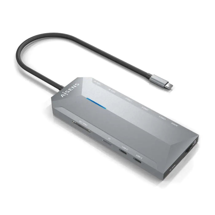 USB Hub Aisens ASUC-12P005-GR Grey 100 W (1 Unit) - Компютър Мрежи и компоненти<<<Компютри| Електроника<<<BigBuy&&&HUB