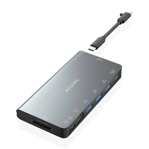 USB Hub Aisens ASUC-8P015-GR Grey (1 Unit) - Компютър Мрежи и компоненти<<<Компютри| Електроника<<<BigBuy&&&HUB