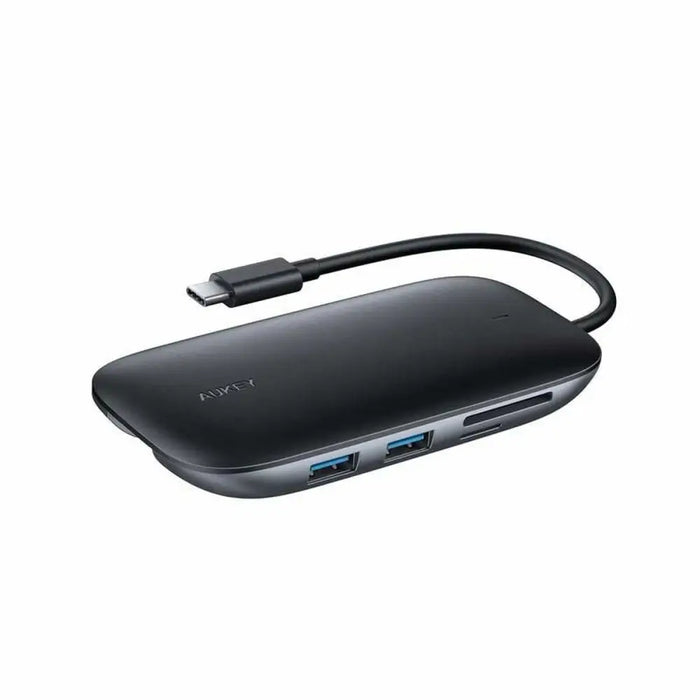 USB Hub Aukey CB-C71 Black 100 W - HUB USB<<<Компютър Мрежи и компоненти<<<Компютри| Електроника<<<BigBuy&&&USB