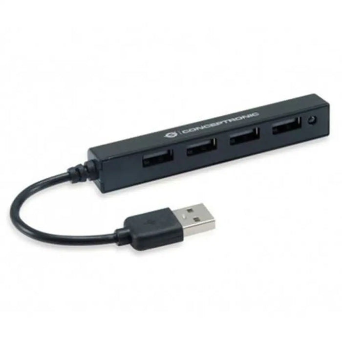 USB Hub Conceptronic HUBBIES05B Black - Компютър Мрежи и компоненти<<<Компютри| Електроника<<<BigBuy&&&HUB