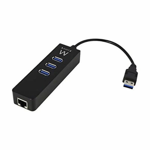 USB Hub Ewent AAOAUS0127 3 x USB 3.1 RJ45 Plug and Play - Компютър Мрежи и компоненти<<<Компютри|
