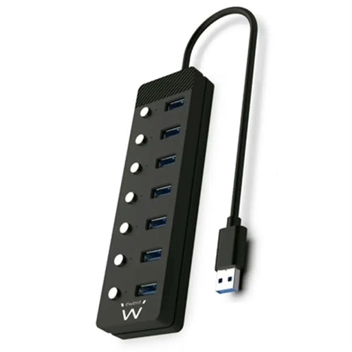 USB Hub Ewent EW1147 Black - Компютър Мрежи и компоненти<<<Компютри| Електроника<<<BigBuy&&&HUB USB<<<Компютър Мрежи и