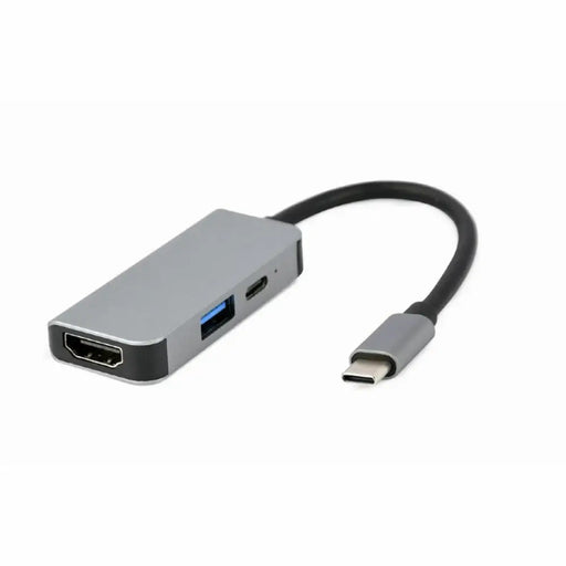 USB Hub GEMBIRD A-CM-COMBO3-02 Silver - Компютър Мрежи и компоненти<<<Компютри| Електроника<<<BigBuy&&&HUB