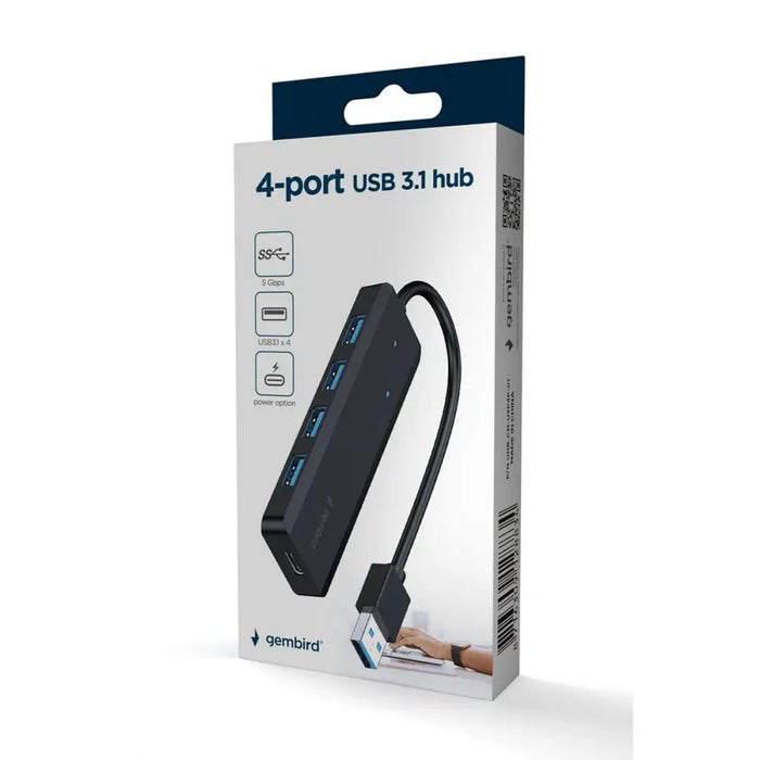 USB Hub GEMBIRD UHB-U3P4P-02 - Електроника Периферни и резервни части<<<Компютри| Електроника<<<BigBuy&&&Микрофони и
