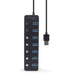 USB Hub GEMBIRD UHB-U3P7P-01 Black - HUB USB<<<Компютър Мрежи и компоненти<<<Компютри| Електроника<<<BigBuy&&&USB