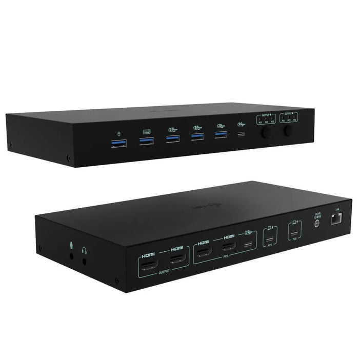 USB Hub i-Tec C31KVMDOCKPDPRO Black - Компютър Мрежи и компоненти<<<Компютри| Електроника<<<BigBuy&&&HUB USB<<<Компютър