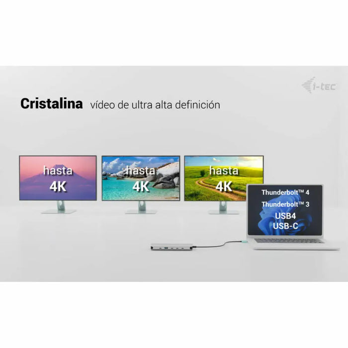 USB Hub i-Tec C31NANOTRIPLEDOCKPD Grey - Компютър Мрежи и компоненти<<<Компютри| Електроника<<<BigBuy&&&HUB