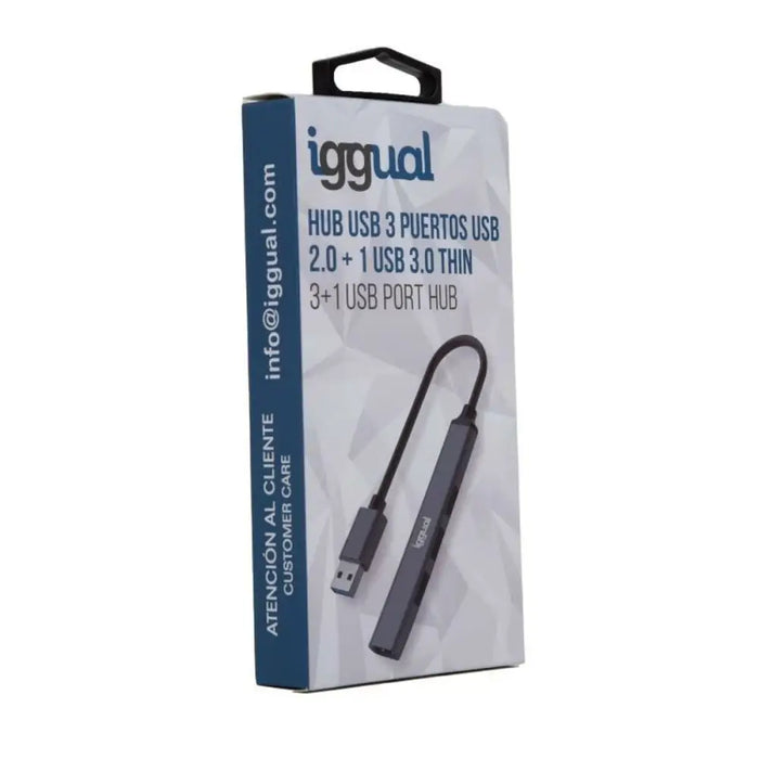 USB Hub iggual IGG318454 - Компютър Мрежи и компоненти<<<Компютри| Електроника<<<BigBuy&&&HUB USB<<<Компютър Мрежи и