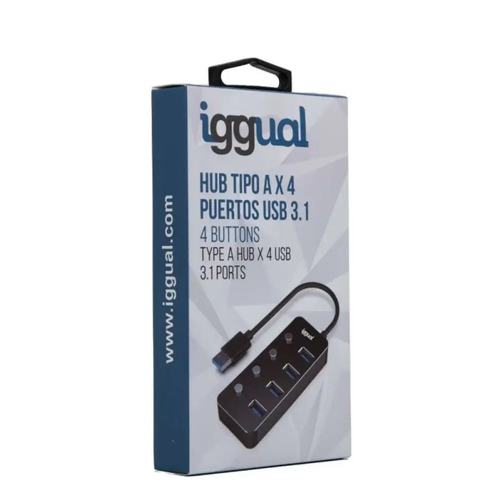 USB Hub iggual IGG318478 - HUB USB<<<Компютър Мрежи и компоненти<<<Компютри| Електроника<<<BigBuy