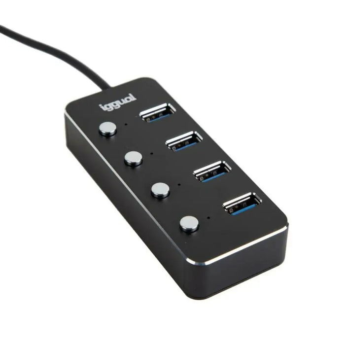 USB Hub iggual IGG318485 - Компютър Мрежи и компоненти<<<Компютри| Електроника<<<BigBuy&&&HUB USB<<<Компютър Мрежи и