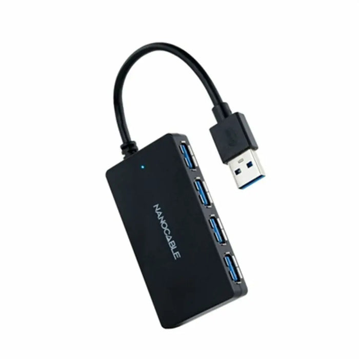 USB Hub NANOCABLE 10.16.4403 Black - Компютър Мрежи и компоненти<<<Компютри| Електроника<<<BigBuy&&&HUB USB<<<Компютър