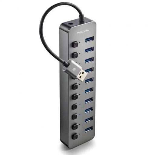 USB Hub NGS IHUB10 Grey - Компютър Мрежи и компоненти<<<Компютри| Електроника<<<BigBuy&&&HUB USB<<<Компютър Мрежи и