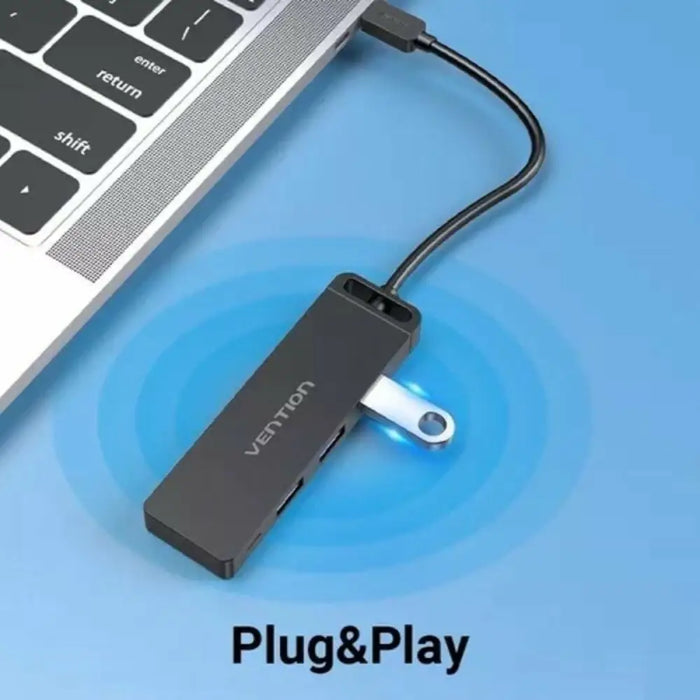 USB Hub Vention TGTBB Black - Компютър Мрежи и компоненти<<<Компютри| Електроника<<<BigBuy&&&HUB USB<<<Компютър Мрежи и