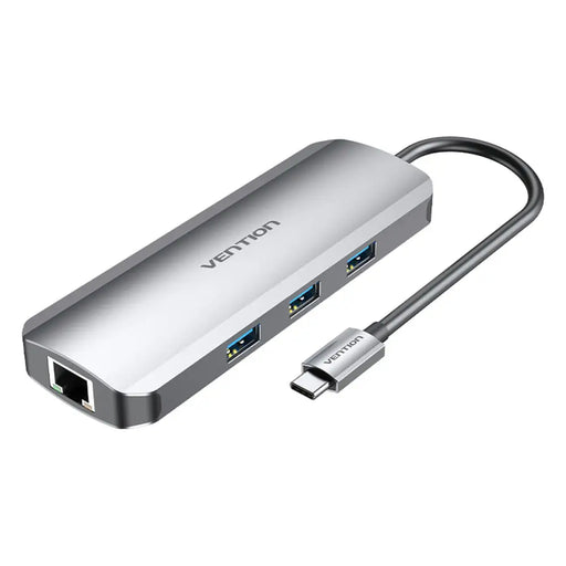USB Hub Vention TOLHB 100 W Silver - Компютър Мрежи и компоненти<<<Компютри| Електроника<<<BigBuy&&&HUB USB<<<Компютър