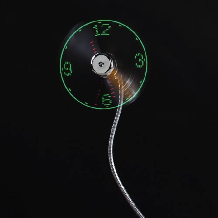 USB LED Вентилатор светещ часовник 12315 - Аксесоари за лаптопи/таблети<<<Лаптопи таблети и аксесоари<<<ValiAPI