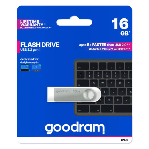 USB stick GoodRam FLASHDRIVE Silver 16 GB - USB флаш устройства<<<Компютър Мрежи и компоненти<<<Компютри|