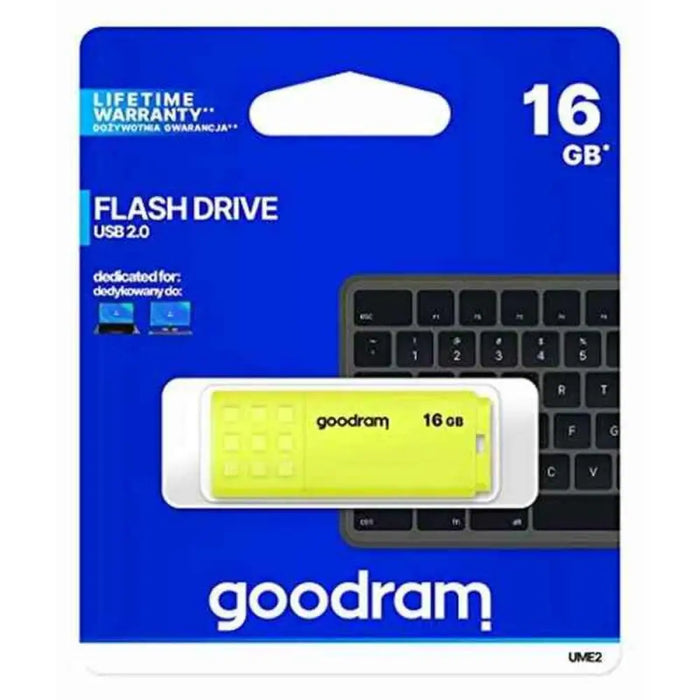 USB stick GoodRam UME2 Yellow 16 GB - USB флаш устройства<<<Компютър Мрежи и компоненти<<<Компютри|