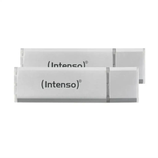 USB stick INTENSO 3531490 64 GB 2 Units Silver - Компютър Мрежи и компоненти<<<Компютри| Електроника<<<BigBuy&&&USB