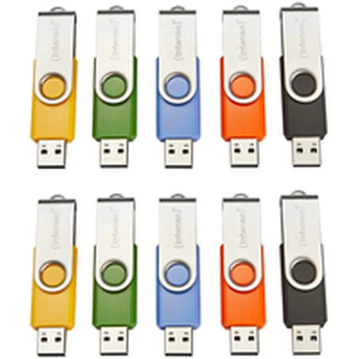 USB stick INTENSO Basic Line 16 GB 10 Units (10 Units) - Компютър Мрежи и компоненти<<<Компютри|