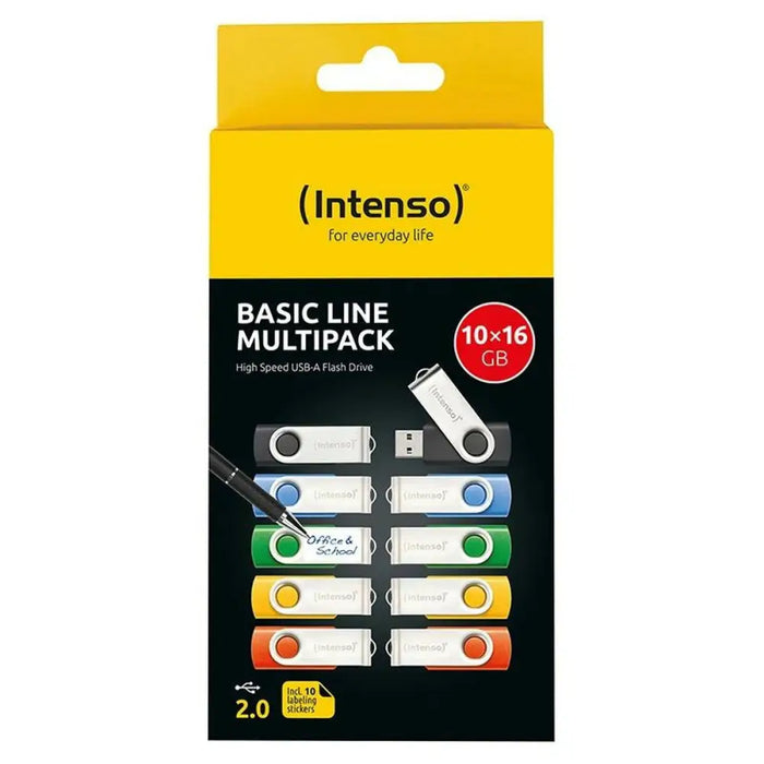 USB stick INTENSO Basic Line 8 GB 10 Units (10 Units) - Компютър Мрежи и компоненти<<<Компютри|