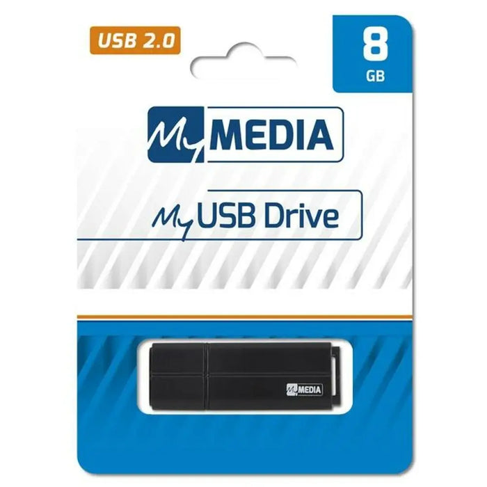 USB stick MyMedia Black 8 GB - Компютър Мрежи и компоненти<<<Компютри| Електроника<<<BigBuy&&&USB флаш