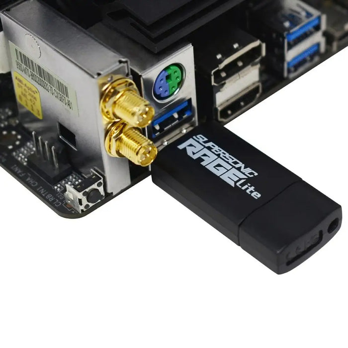 USB stick Patriot Memory Supersonic Rage Lite Black Black/Blue 32 GB - USB флаш устройства<<<Компютър Мрежи и