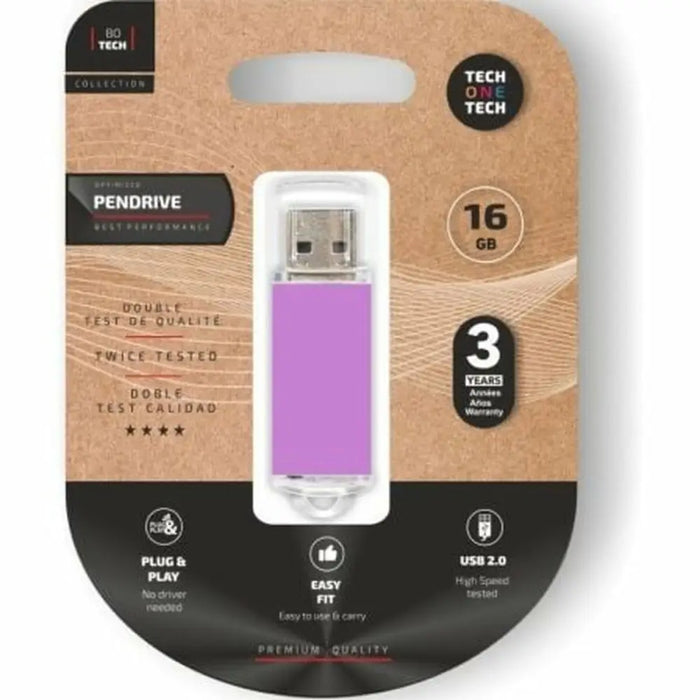 USB stick Tech One Tech Basic 16 GB - Компютър Мрежи и компоненти<<<Компютри| Електроника<<<BigBuy&&&USB флаш