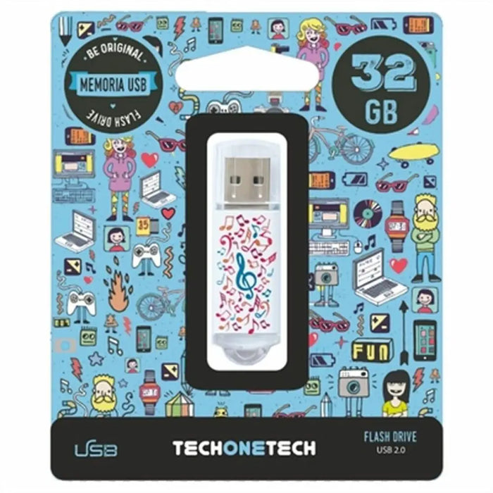 USB stick Tech One Tech TEC4003-32 32 GB - Компютър Мрежи и компоненти<<<Компютри| Електроника<<<BigBuy&&&USB флаш