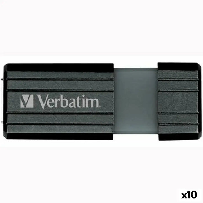 USB stick Verbatim PinStripe Black 32 GB - Компютър Мрежи и компоненти<<<Компютри| Електроника<<<BigBuy&&&USB флаш