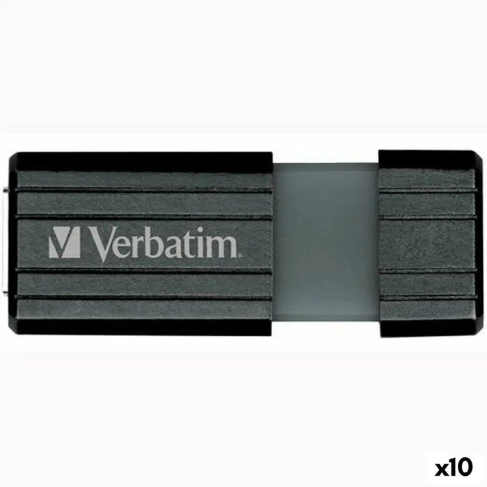USB stick Verbatim STORE’N’GO PINSTRIPE Black 128 GB (10 Units) - Компютър Мрежи и компоненти<<<Компютри|