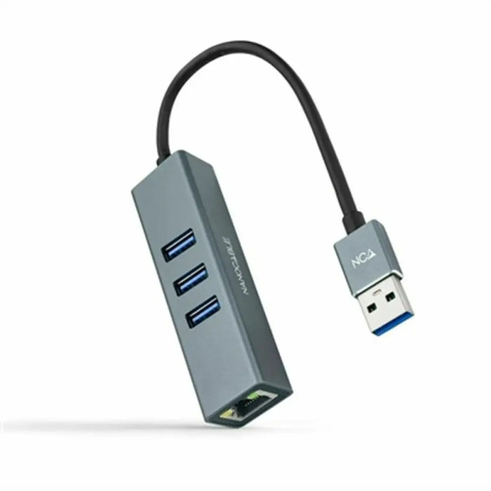 USB to Ethernet Adapter NANOCABLE 10.03.0407 - Компютър Кабели и адаптери<<<Компютри|