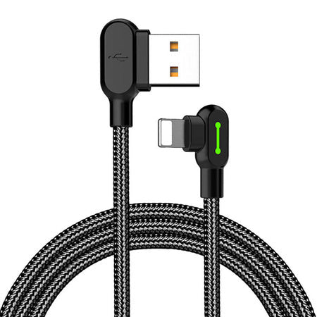 USB to Lightning cable Mcdodo CA-4673 angled 1.8m (black) - USB to Lightning<<<USB cables<<<GSM Accessories<<<InnproXML