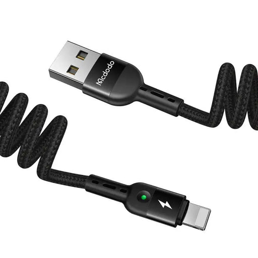 USB to Lightning Cable Mcdodo CA-6410 Spring 1.8m (Black) - USB to Lightning<<<USB cables<<<GSM Accessories<<<InnproXML