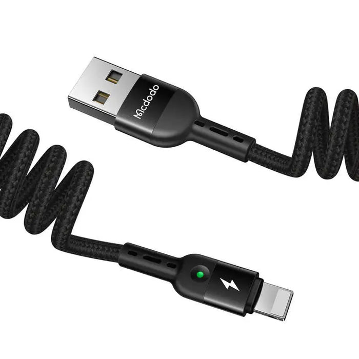 USB to Lightning Cable Mcdodo CA-6410 Spring 1.8m (Black) - USB to Lightning<<<USB cables<<<GSM Accessories<<<InnproXML