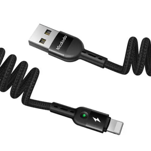 USB to Lightning Cable Mcdodo CA-6410 Spring 1.8m (Black) - USB to Lightning<<<USB cables<<<GSM Accessories<<<InnproXML