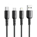 USB to Micro USB cable VFAN Colorful X11 3A 1m (black) - USB to Micro USB<<<USB cables<<<GSM Accessories<<<InnproXML
