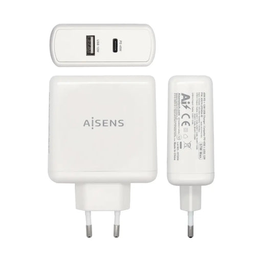 USB Wall Charger Aisens ASCH-2PD45A-W White 57 W USB-C (1 Unit) - Електроника Телефони и таблети<<<Компютри|
