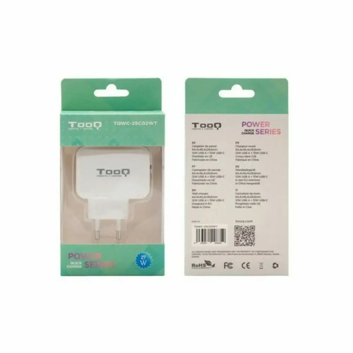 USB Wall Charger TooQ TQWC-2SC02WT White 27 W - Електроника Телефони и таблети<<<Компютри| Електроника<<<BigBuy&&&USB