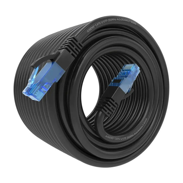 UTP Category 6 Rigid Network Cable Aisens A135-0852 Black 20 m - Компютър Кабели и адаптери<<<Компютри|
