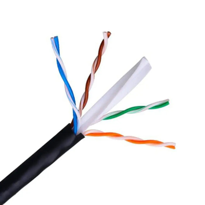 UTP Category 6 Rigid Network Cable NANOCABLE 10.20.0502-EXT-BK 100 m Black 100 m - Компютър Кабели и