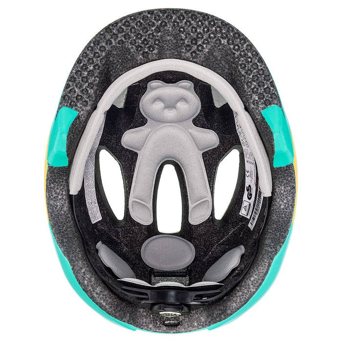 uvex oyo style monster lagoon matt children's cycling helmet, size 50–54