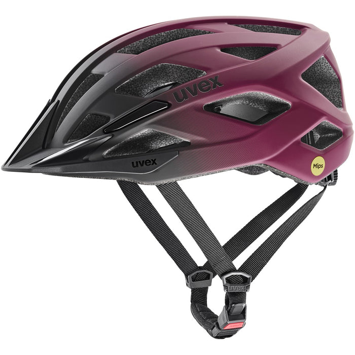 Bicycle helmet UVEX I-vo 2 MIPS 56–60 cm, cranberry/black matt