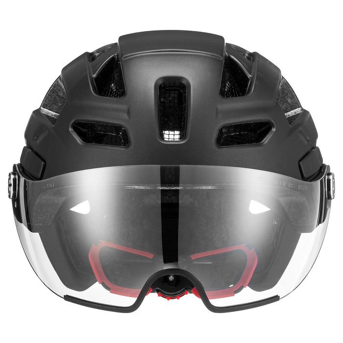 UVEX Finale visor bike helmet 56–61 cm, black matt