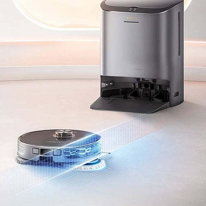 UWANT U200 Pro Robot Vacuum Cleaner with Mop Function + Charging/Cleaning Station - Gray - Household