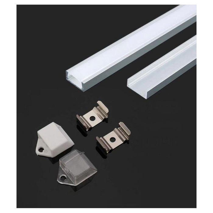 ALUMINUM PROFILE FOR LED STRIP 2M 15.5X5.9MM MAT V-TAC
