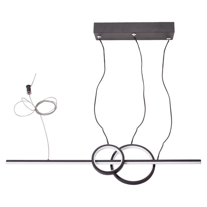 LED PENDANT 17W 4000K BLACK V-TAC