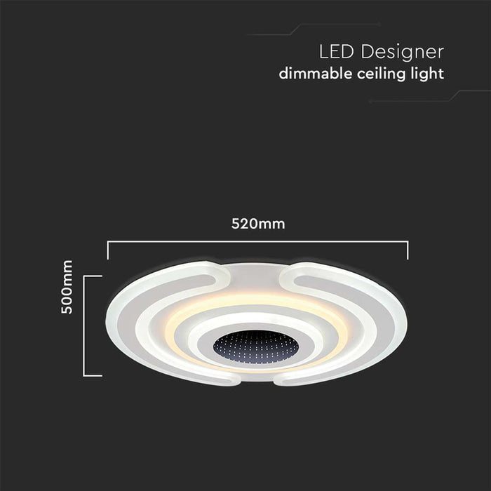 LED CEILING LIGHT 95W 3000-6500K Ф50 DIMMABLE V-TAC